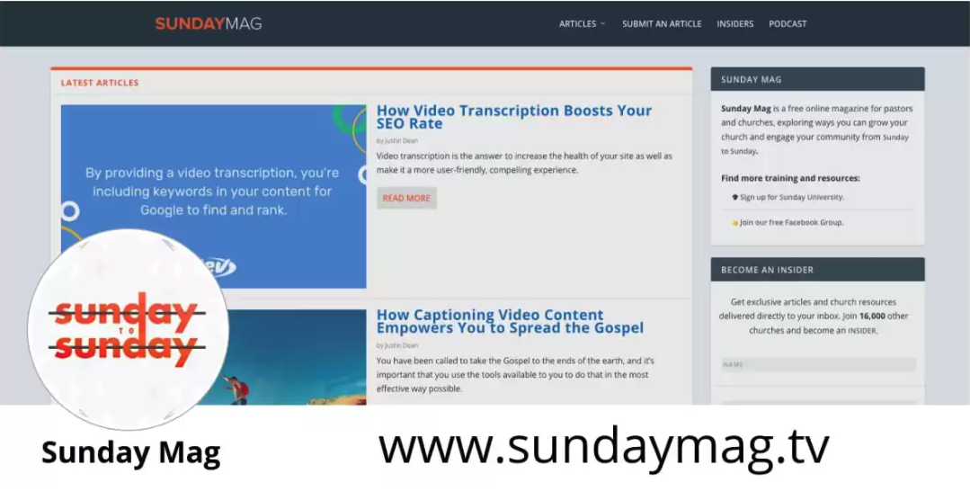 SundayMag.TV Blog